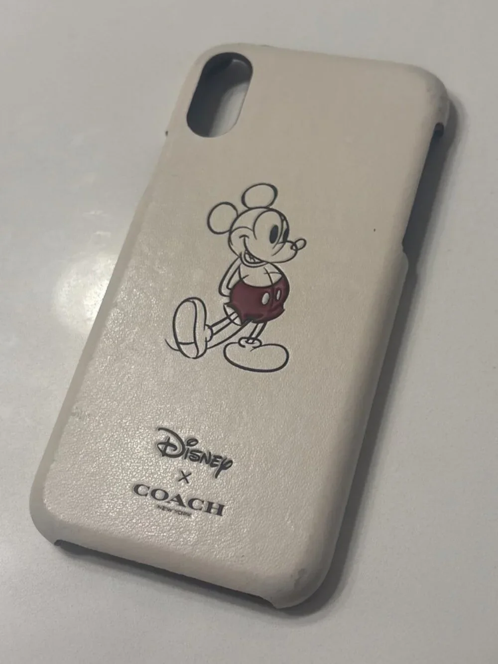 Coach x Disney Chalk White Posing Mickey Mouse Phone Case for Iphone X, XS
